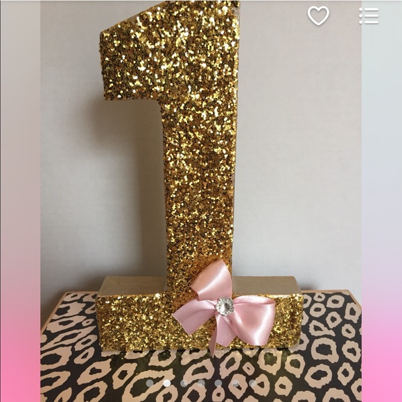 First birthday pink and gold number one! - Picture 2 of 4